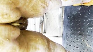Poop covered big ass
