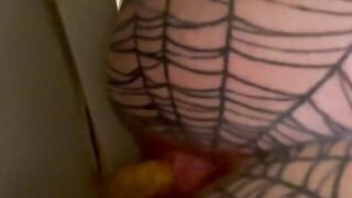 Yellow hard turd from sweet tattooed ass