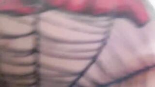 Chubby amateur punk lady pooping pov