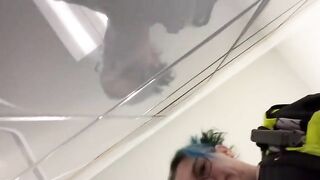 Young thick ass and poop show