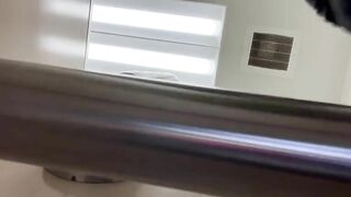 Slutty mature lady pooping pov