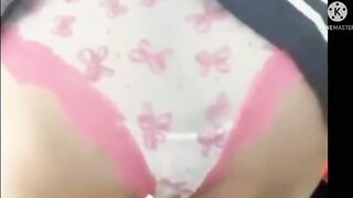Yummy Japanese gal hard panty poop in the panty