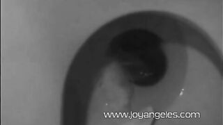 Chubby blonde gal Joy Angeles in hot scat play