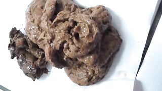 Milf masturbates and poop