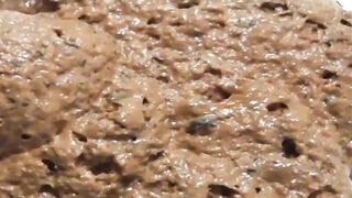 Milf in stockings poop hard