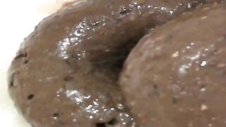 Smooth creamy poop from horny milf
