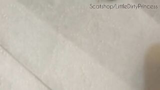 Lovely smooth asshole and hot poop