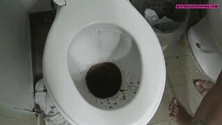 Cute girl with shaved pussy teasing and pissing