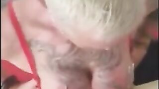 Scat Whore Horny with Nailed Tits