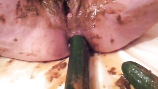 Fucking her both kinky holes