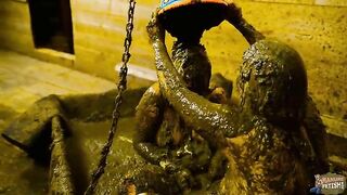 Nights out with Betty and Lyndra showering with cowshit