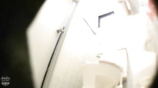 Cute office Japanese chick poops