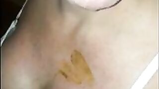 Outhouse Whore eating shit