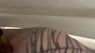 Amateur chubby ass milf poops