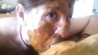 Sweet scat blowjob from kinky milf