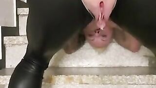 Piss and scat on the stairs