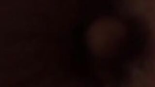 Lady pooping heavily