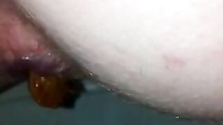 Dirty mature lady and hard poop