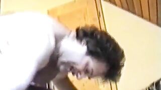 Pretty German lady leaking on her hubby