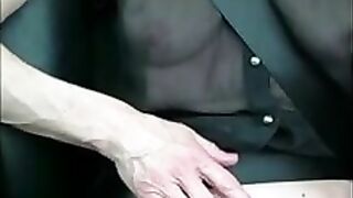 Nude sexy milf in the car