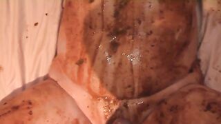 Slutty poop covered slut and hard fuck