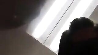 Hot chick taking out green turd