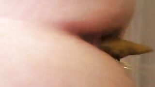 Nasty milf homemade poop