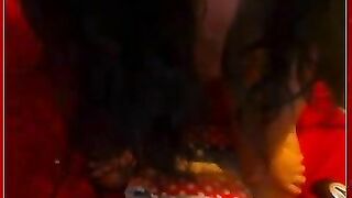 Gorgeous brunette gal pooping and pee drinking