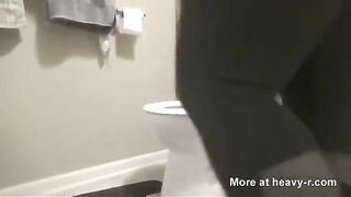 Gorgeous girl smearing shit on her face