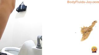 Cute slim sexy Jap teeny babe poops