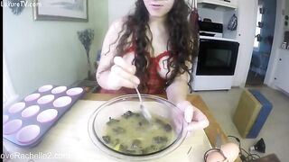 Baking poop muffins show