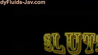 Jap slut and hot asshole with shit