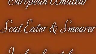 MILF smearing shit on the cam