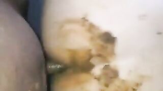 Beautiful German wife getting scat fuck