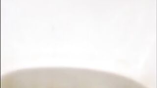 Girl on her period shitting