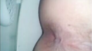 Girl shitting a dark turd