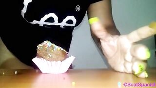 Making shit cupcake