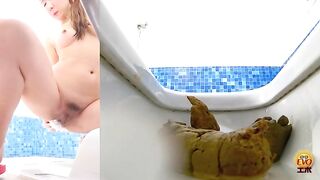 Mommy Japanese lady and sticky poop