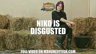 Niko masturbates with horse shit