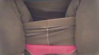 Pooping in an outdoor squat toilet show