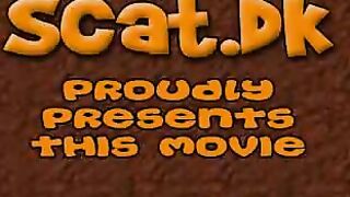 Girl rubbing her shit on her asshole