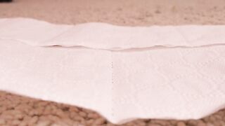 Slow release of hard turds