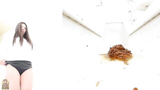Cute slut leaking hot poop