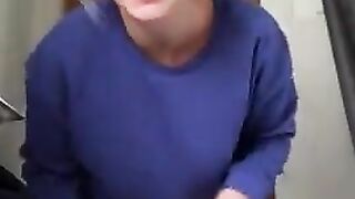 Desperate blonde and sticky shit