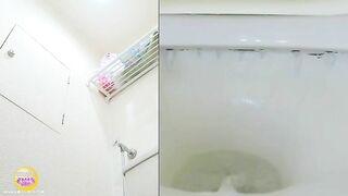 Japanese hot office babe caught pooping