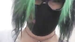 Punk mature lady and hard poop