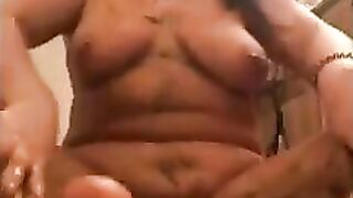 Chubby hot busty masturbates and shit