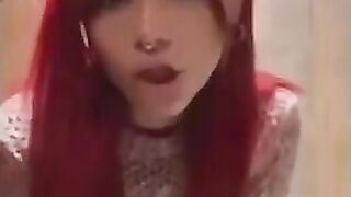 Redhead hot slut and sexy show