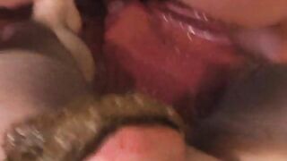 Shaved pussy mature slut dropping shit