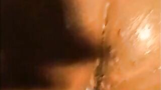 Curvy ass lady smearing shit while taking cock